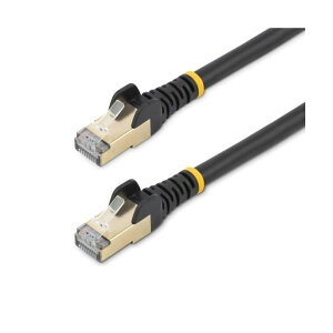 �y���������zStarTech.com �J�e�S��6A LAN�P�[�u�� �c���܂�h�~�J�o�[�t�� STP 3m �u���b�N 6ASPAT3MBK1�{