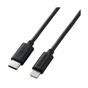 �y���������z�i�܂Ƃ߁j �G���R��USB-C to Lightning�P�[�u���i�X�^���_�[�h�j �u���b�N 0.5m RoHS�w�ߏ����i10�����j MPA-CL05BK1�{ �y×3�Z�b�g�z