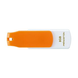 【送料無料】(まとめ）プリンストン USBフラッシュメモリーストラップ付き 8GB オレンジ/ホワイト PFU-T3KT/8GRTA 1個【×10セット】 AV・デジモノ パソコン・周辺機器 USBメモリ・SDカード・メモリカード・フラッシュ USBメモリ レビュー投稿で次回使える2000円クーポン全