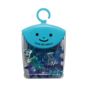 (まとめ)ミツヤ ツレテッテ ボンゴピン クリアマリンカラー4色アソート TM-3-M 1セット(100本:20本×5ケース)【×5セット】