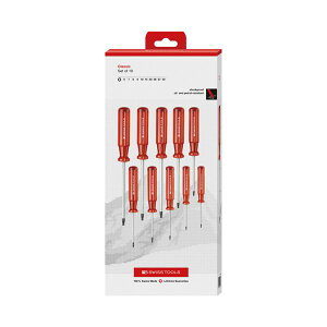 �y���������zPB SWISS TOOLS �s�[�r�[�X�C�X�c�[���Y 10�{�g �N���V�b�N�n���h�� �w�N�X���[�u�h���C�o�[�Z�b�g �y�[�p�[�{�b�N�X�� 1402.CBB