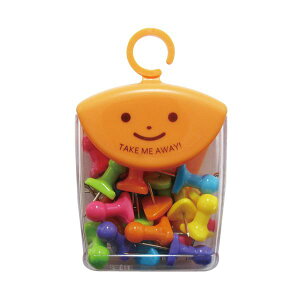 (まとめ)ミツヤ ツレテッテ インテリアピンパステルカラー6色アソート TM-5-PAS 1セット(100本:20本×5ケース)【×5セット】