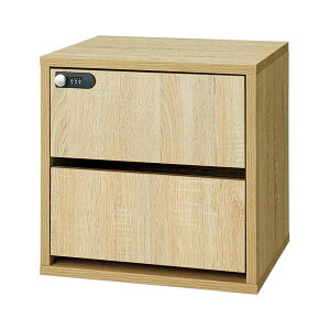 【送料無料】アスカ 組立式木製収納ボックス 本体(引き出し付) SB960 1台