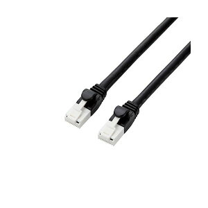 �y���������z�y5�Z�b�g�z �G���R�� �c���܂�h�~LAN�P�[�u��(Cat6A) 5m GM-LDGPAT/BK50X5