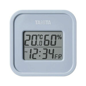 【送料無料】タニタ デジタル温湿度計(小型) ブルーグレー 22522409