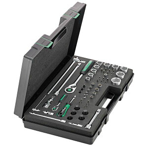 �y���������zSTAHLWILLE �X�^�r���[ 57�_�� 1/4�E1/2SQ �\�P�b�g�Z�b�g �P�[�X�t �S��480mm 40/52/45/12QR �H�� �c�[�� DIY ��ƍH��