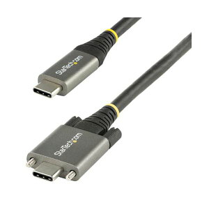�y���������zStarTech.com �T�C�h���b�N�t��USB-C�P�[�u�� 1m 10Gbps�^USB 3.1�i3.2Gen1�j�^100W�i5A�jPD USB31CCSLKV1M 1�{