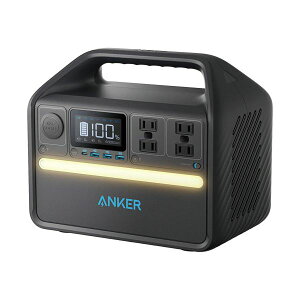 �y���������z�A���J�[�W���p���|�[�^�u���d�� Anker 535 Portable Power Station 512Wh �u���b�N A17515121��