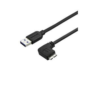�y���������zStarTech.com Micro USB3.0 �X�����P�[�u�� �Б��E����L�^ 2m Type A�i�I�X�j-Micro B�i�I�X�j�u���b�N USB3AU2MRS 1�{