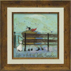 【送料無料】ユーパワー サム・トフト Gel加工 アートフレーム Sサイズ 「リトル サプライズ」