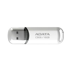 【送料無料】（まとめ）A-DATA C906小型USBフラッシュドライブ 16GB ホワイト AC906-16G-RWH 1個【×2セット】 AV・デジモノ パソコン・周辺機器 USBメモリ・SDカード・メモリカード・フラッシュ USBメモリ レビュー投稿で次回使える2000円クーポン全員にプレゼント
