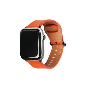 EGARDEN GENUINE LEATHER STRAP for Apple Watch 41/40/38mm Apple Watch�p�o���h �I�����W EGD20602AW