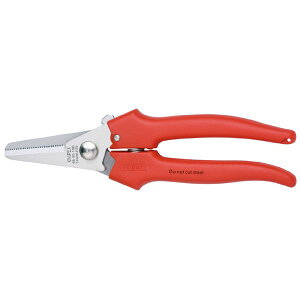 【送料無料】KNIPEX クニペックス 電工ハサミ 耐衝撃性プラスチックコーティング 全長190mm パック入 9505-190SB