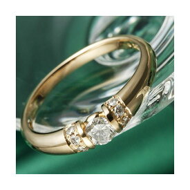 【送料無料】K18PG／0.28ctダイヤリング 指輪 7号 ファッション リング・指輪 天然石 ダイヤモンド レビュー投稿で次回使える2000円クーポン全員にプレゼント