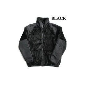 【送料無料】アメリカ軍 ECWC S Gen3 両面 フリース ジャケット Lサイズ ブラック サイドリブ仕様 レプリカ ミリタリーウェア 軍モノ