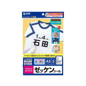 【送料無料】【5個セット】 サンワサプライ インクジェット用アイロンで貼るゼッケンシール A5サイズ JP-NU5A5NX5 AV・デジモノ パソコン・周辺機器 用紙 アイロンプリント レビュー投稿で次回使える2000円クーポン全員にプレゼント