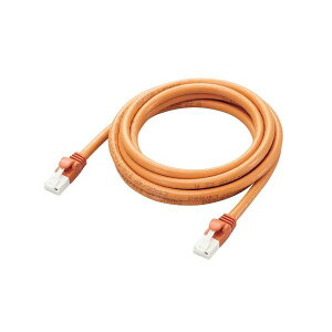 �y���������z�y3�Z�b�g�z �G���R�� LAN�P�[�u�� CAT6A 2m ���� 10Gbps �X�g���[�g �ܐ܂�h�~ �I�����W LD-GPAT/DR2/RSX3