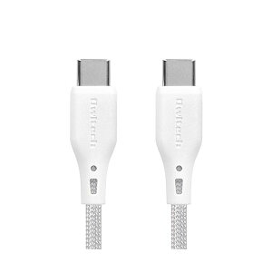 【送料無料】オウルテック 磁力でまとまるマグネットケーブル Type-C to Type-C PD60W充電 ホワイト 1.0m OWL-CBMGCC10-WH1本