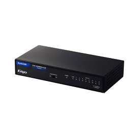 【送料無料】エレコム Giga対応8ポートスイッチ(金属筐体/電源内蔵) メタル(ブラック) EHC-G08MN4-HJB
