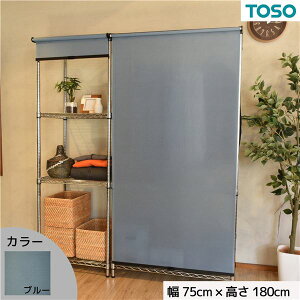 �y���������z�X�`�[�����b�N�p ���[���X�N���[�� �u���[ ���i�F�u���b�N W75cmXH180cm �ȒP��t �H��s�v �ډB���y����s�z