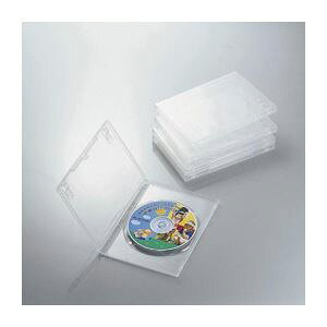 (まとめ)エレコム DVDトールケース CCD-DVD02CR【×10セット】