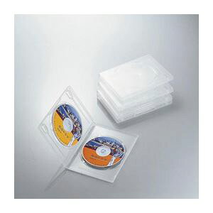 (まとめ)エレコム DVDトールケース CCD-DVD05CR【×10セット】
