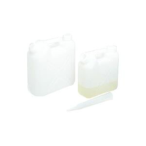 (まとめ)平角缶A-10(2口タイプ)10L(ノズル有) 【×5セット】