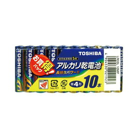 【送料無料】（まとめ） 東芝 TOSHIBA アルカリ乾電池 LR03L10MP 10本入 【×5セット】 家電 電池・充電池 レビュー投稿で次回使える2000円クーポン全員にプレゼント