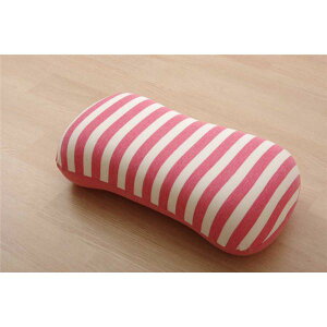 【送料無料】低反発 腰当て クッション 【無地 ピンク 約40×20cm】 マイクロファイバー オールシーズン 〔リビング ダイニング オフィス〕【代引不可】