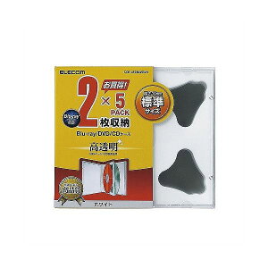 (܂Ƃ)GR Blu-ray/DVD/CDP[X(W/PS/2[) CCD-JSCNW5WHy×10Zbgz