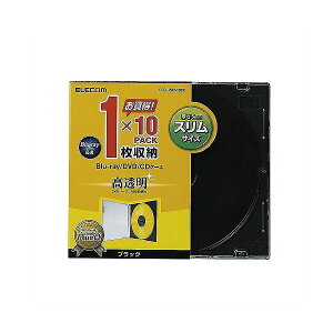 (܂Ƃ)GR Blu-ray/DVD/CDP[X(X/PS/1[) CCD-JSCS10BKy×10Zbgz