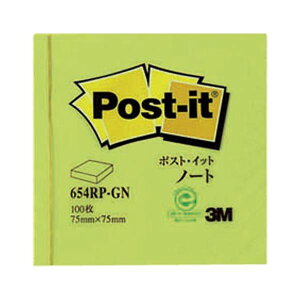 �i�܂Ƃ߁j �Z�F�X���[�G�� �|�X�g�C�b�g(R) �Đ��� 1���� ��75×�c75mm 654RP-GN �O���[�� 1�� �y×10�Z�b�g�z
