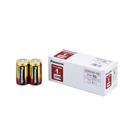 【送料無料】（まとめ） パナソニック アルカリ乾電池 単1形 LR20XJN/10S 1パック（10本） 【×2セット】
