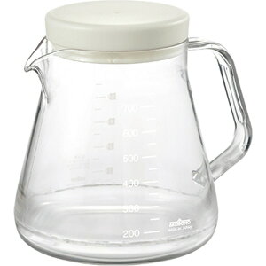 【送料無料】コーヒーサーバー 【ホワイト】 850ml 約150×122×137mm 日本製 5杯分 電子レンジ対応 箱入り 『ストロン』 〔キッチン 台所〕