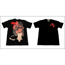 【送料無料】戦国武将Tシャツ 【豊臣秀吉 馬蘭後立付兜】 Sサイズ 半袖 綿100% ブラック(黒) 〔Uネック おもしろ〕 ファッション トップス Tシャツ 半袖Tシャツ レビュー投稿で次回使える2000円クーポン全員にプレゼント