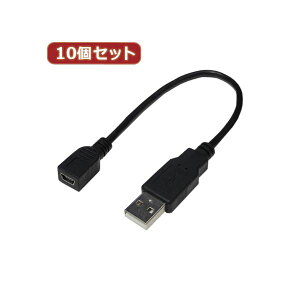 �y���������z�ϊ����l 10�Z�b�g USB�P�[�u��20 A�i�I�X�j to mini�i���X�j USBAA�^M5B20X10