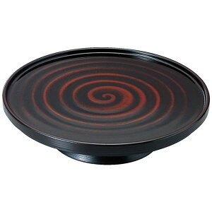 【送料無料】7寸 渕筋高月盛皿/和食器 【渦溜 A】 直径240×50mm 日本製 〔和食 レストラン 居酒屋 店舗 お店〕【代引不可】