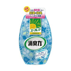 (まとめ)エステー エールズ 消臭力 部屋用ホワイトソープ 400ml 1個【×10セット】