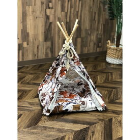 【送料無料】Pet Tipi tent（ペットティピーテント）スクエア×オレンジ ホビー・エトセトラ ペット 犬 サークル・ケージ レビュー投稿で次回使える2000円クーポン全員にプレゼント