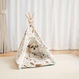 【送料無料】Pet Tipi tent（ペットティピーテント）スクエア×ホワイト ホビー・エトセトラ ペット 犬 サークル・ケージ レビュー投稿で次回使える2000円クーポン全員にプレゼント