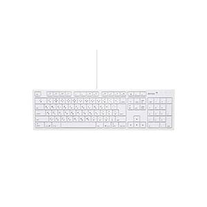 【送料無料】(まとめ) バッファロー USB接続 有線キーボードMacモデル ホワイト BSKBM01WH 1台 【×5セット】