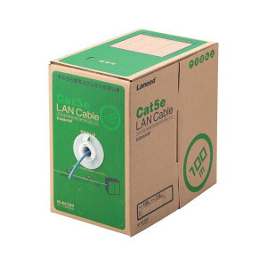 yzGR EU RoHSwߏLANP[u(Cat5e P) u[ 100m LD-CT2/BU100/RS 1