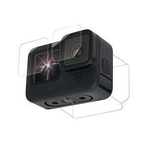 (܂Ƃ) GR GoPro HERO9 Blackp یtB/KXtB e ϏՌ wh~  dx3H OʁAwʁAYpe1 AC-GP9BFLPAFFG y×2Zbgz