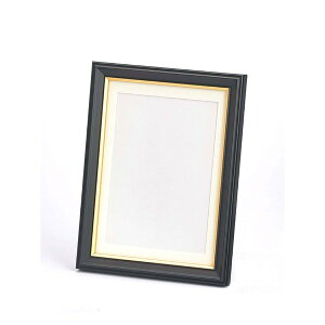 【送料無料】黒い遺影額 マット付き キャビネS 仏事用額 葬儀額 遺影額