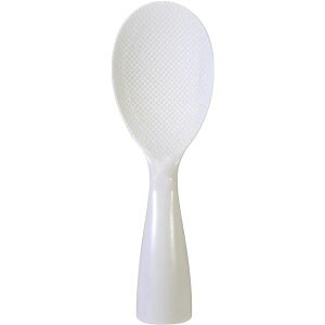 【送料無料】〔3セット〕 しゃもじ 杓子 約幅66×奥行41×高さ200mm ホワイト ポリプロピレン製 立つんです!しゃもじ キッチン 台所
