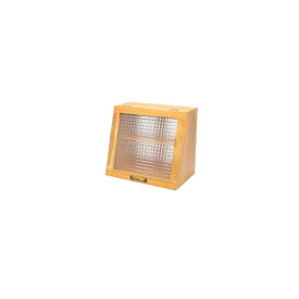 【送料無料】キッチン収納 キッチンラック 約幅40×高さ35cm ライトブラウン 軽量 木製 可動棚 扉付 木製 桐材 ショーケース 完成品 キッチン