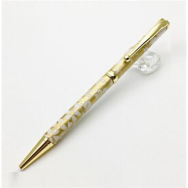 【送料無料】日本製 ハンドメイド ボールペン/文房具 【白箔金・七草】 クロスタイプ 芯：0.7mm 美濃和紙 友禅紙 文具 オフィス用品 生活用品・インテリア・雑貨 文具・オフィス用品 ペン・万年筆 レビュー投稿で次回使える2000円クーポン全員にプレゼント