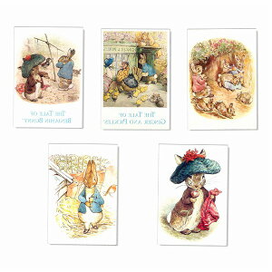 【送料無料】ピーターラビット ポストカード ラビット絵葉書 50枚セット 5種各10枚 絵はがき 絵ハガキ