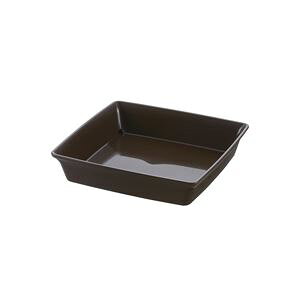 【60個セット】 リッチェル フォーレ スクエアプレート 7号 ダークブラウン(DB)