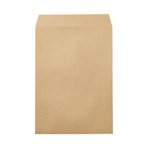 【送料無料】ピース RC100%未晒クラフト封筒テープのり付 角2 100g/m2 798-10 1パック(100枚)